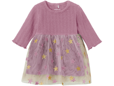 Name It mauve orchid star tulle dress